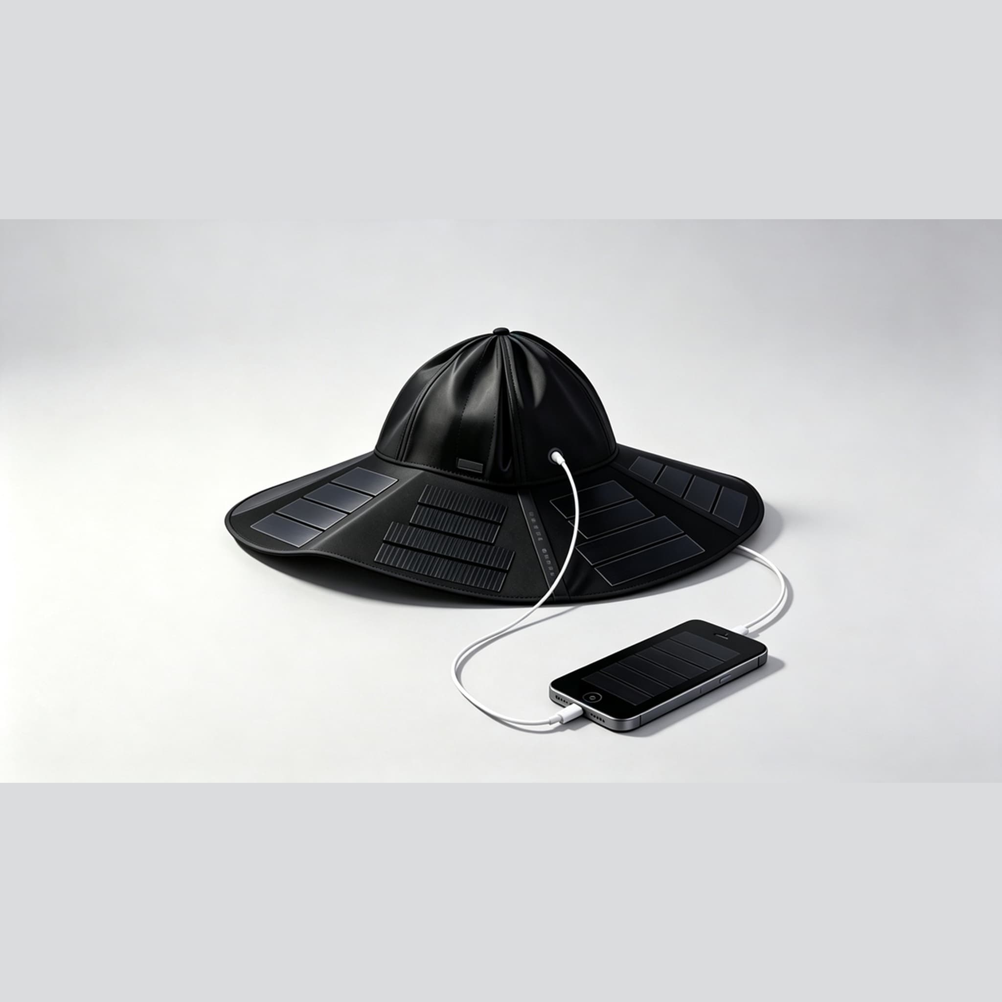 30W JSL Power Foldable Solar Hat | Off-Grid Outdoor Camping 30W JSL Power foldable solar hat with built-in panel for outdoor hiking, charging smartphones and small electronics
