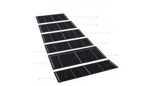 multi panel array flexible solar panel custom fence solar solution Custom different sizes fence mounting bracket flexible solar panel