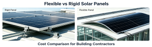 Rigid glass solar panel vs lightweight flexible solar panel for low‑load villa roof installation